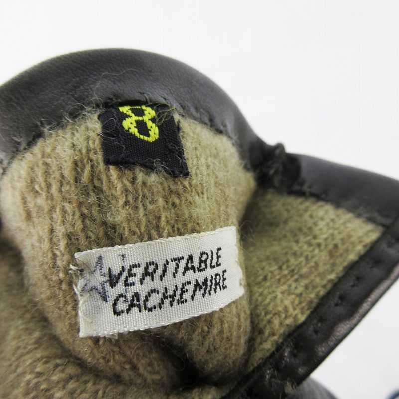 エルメス HERMES レザー グローブ 手袋 セリエボタン ラムレザー