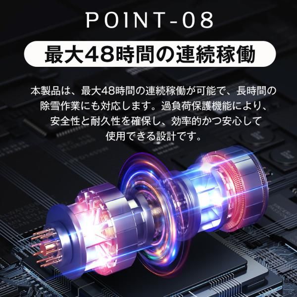 電動除雪機 除雪機 10M電源ケーブル 除雪幅46cm 小型 家庭用 軽量 LED