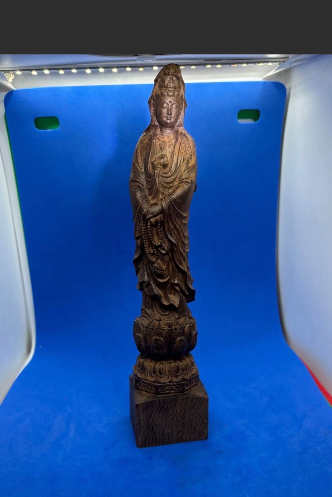 柬埔寨菩薩棋沈香 精雕観音像 小型仏堂供養用 5468 柬埔寨菩薩棋沈香 精雕観音像 小型仏堂供養用 5468 - メルカリ