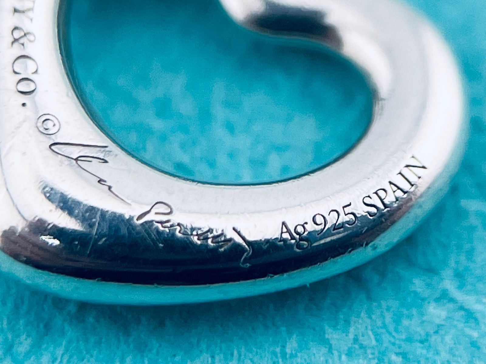  a 180 Tiffany-Co. ティファニー オープンハート ネックレス シルバー 925 正規チェーン チェーン ネックレス アクセサリー