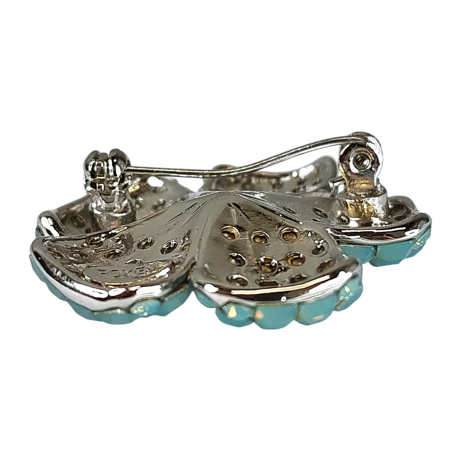 FOXEY フォクシー BROOCH FLEUR フラワー ブローチ F ライトブルー