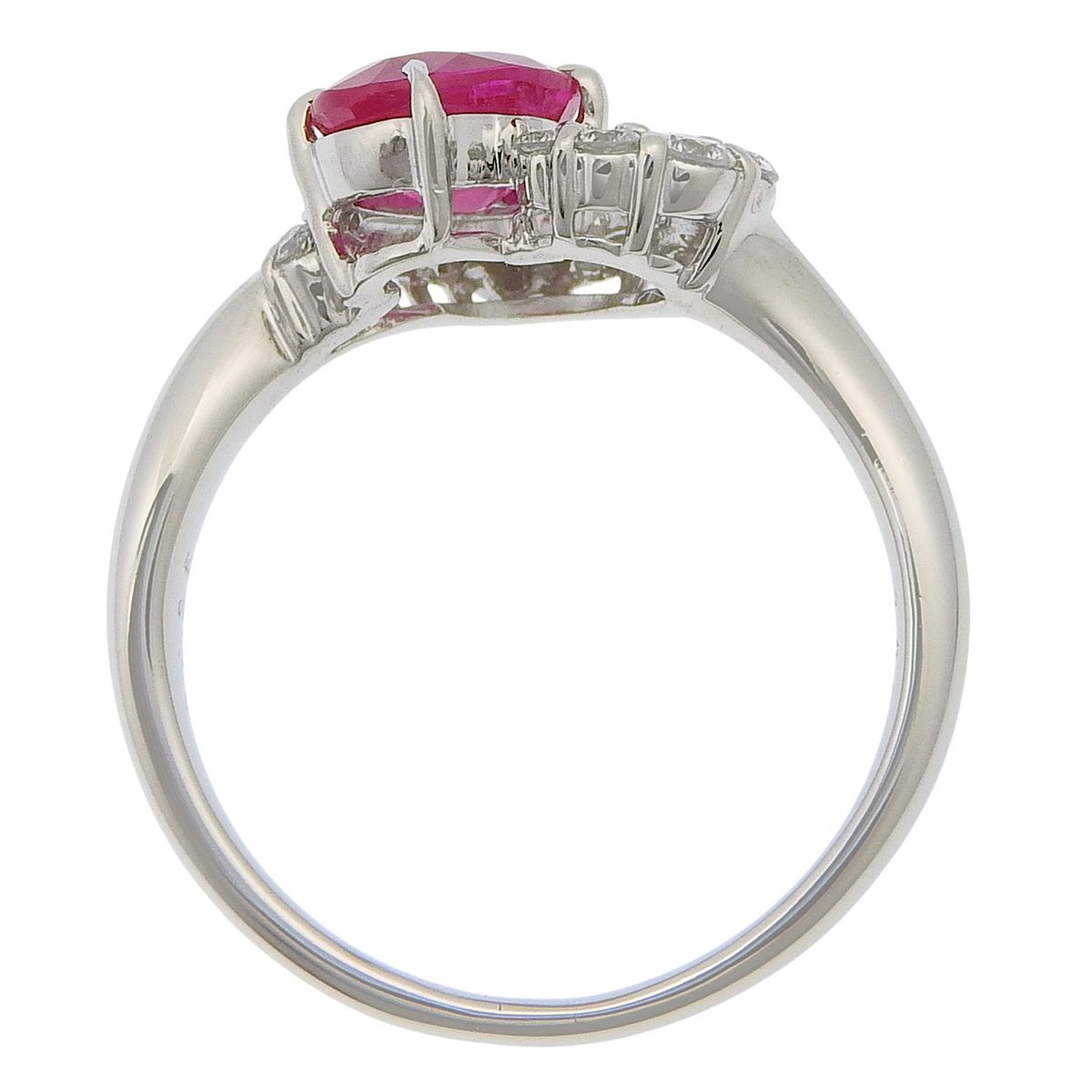 R1.22/D0.35 ルビー ダイヤモンド リング Pt900プラチナ リング・指輪