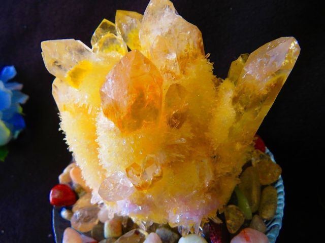 絶品☆超美しい☆浄化済み☆ブラジル産☆ 天然水晶宝石☆シトリン