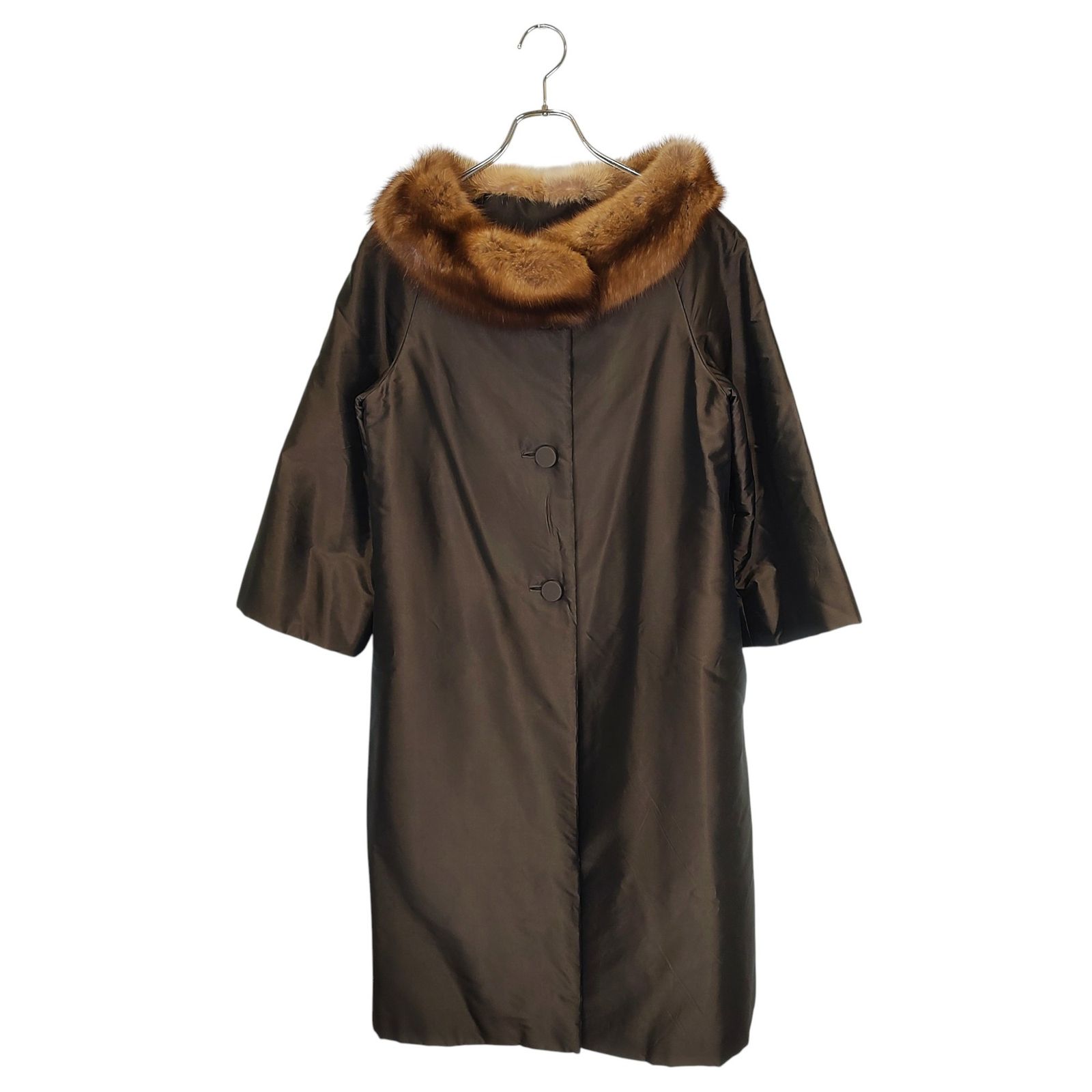 フォクシー　ロシアンセーブル　Sable Long Tie 新品未使用品 FOXEY BOUTIQUE フォクシーブティック ロシアンセーブル シルク コート