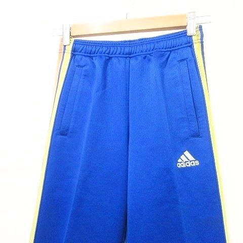 アディダス adidas 子供服 トラックパンツ ジャージ 日本製 150cm 青