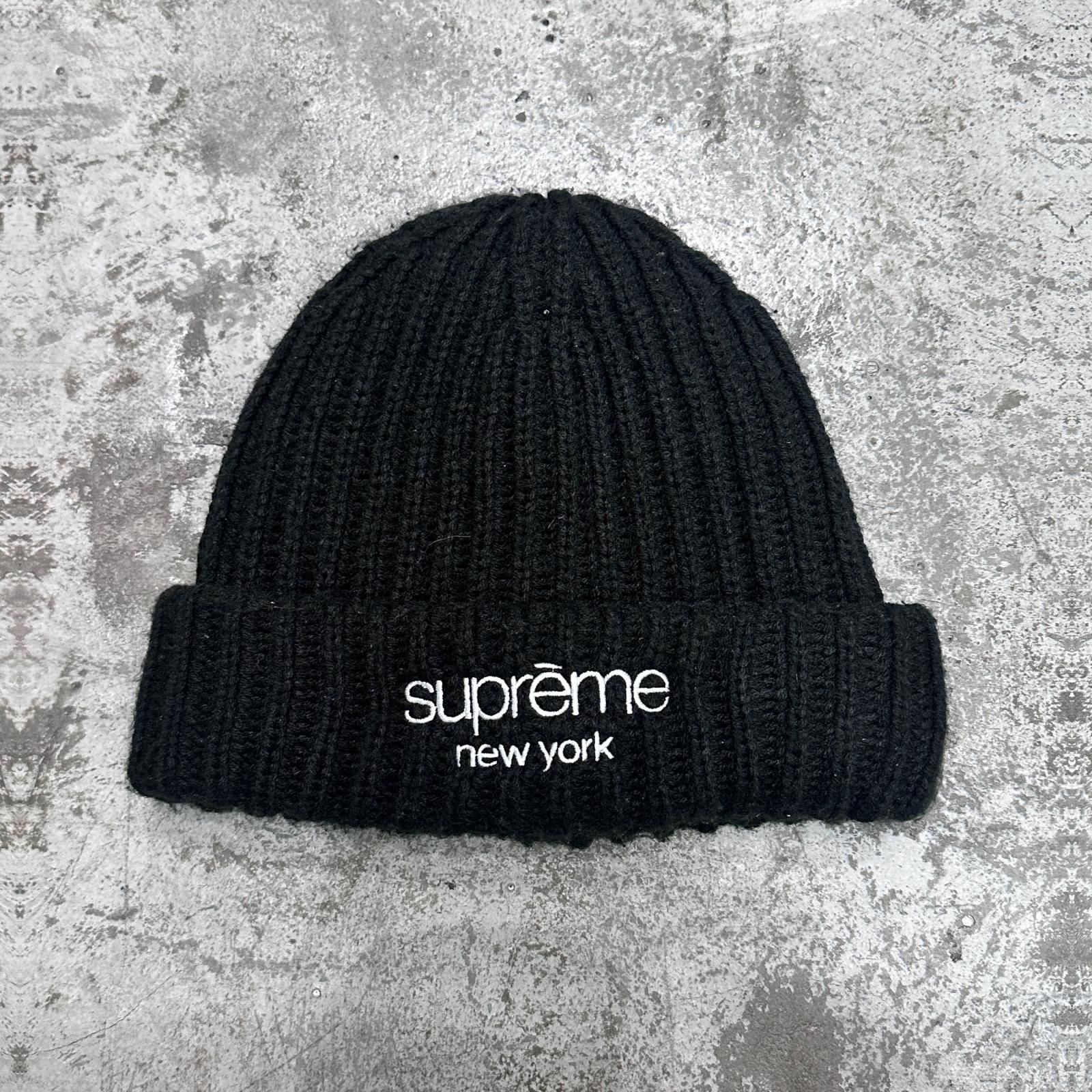 国内正規 Supreme ベスト Chunky Rib Classic Logo Beanie クラシック