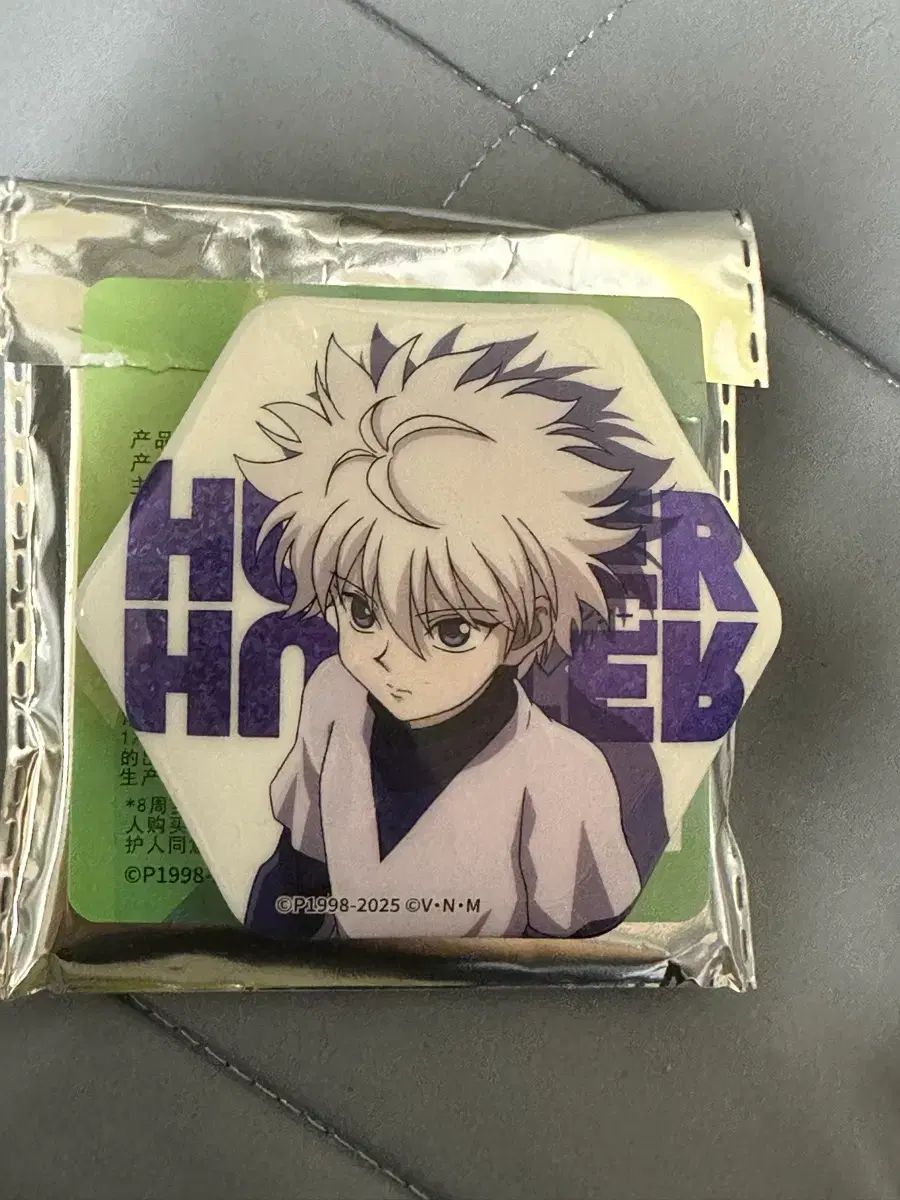 キルア HUNTER×HUNTER 缶バッジ HUNTER ハンターハンター グリッター缶 
