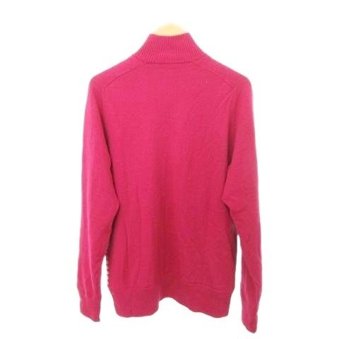 アディダス adidas 千鳥柄 ハーフジップ ウール ニット 長袖