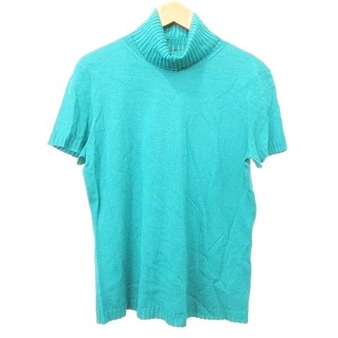 エスカーダ ESCADA 半袖 ニット カットソー タートルネック 薄手