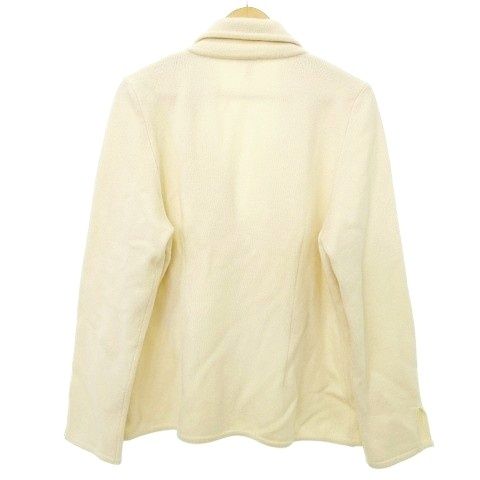 エスカーダ ESCADA スパンコール装飾 ニット ジャケット 42 アイボリー