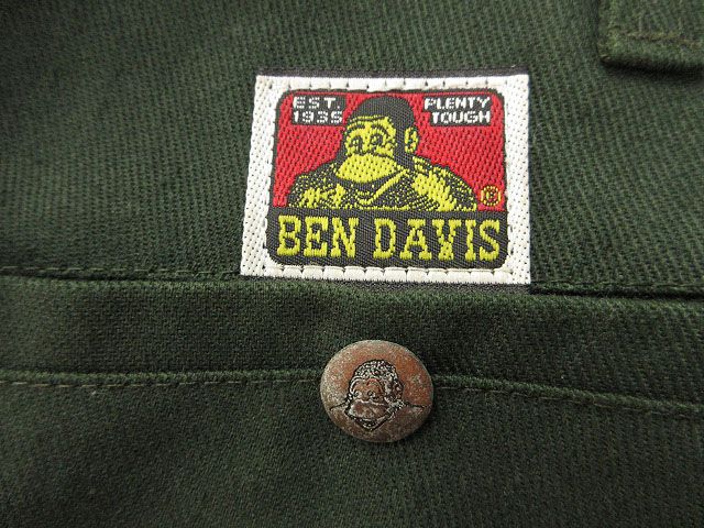 ベンデイビス BEN DAVIS 90s フリスコ ワークパンツ USA製 W34 ダーク