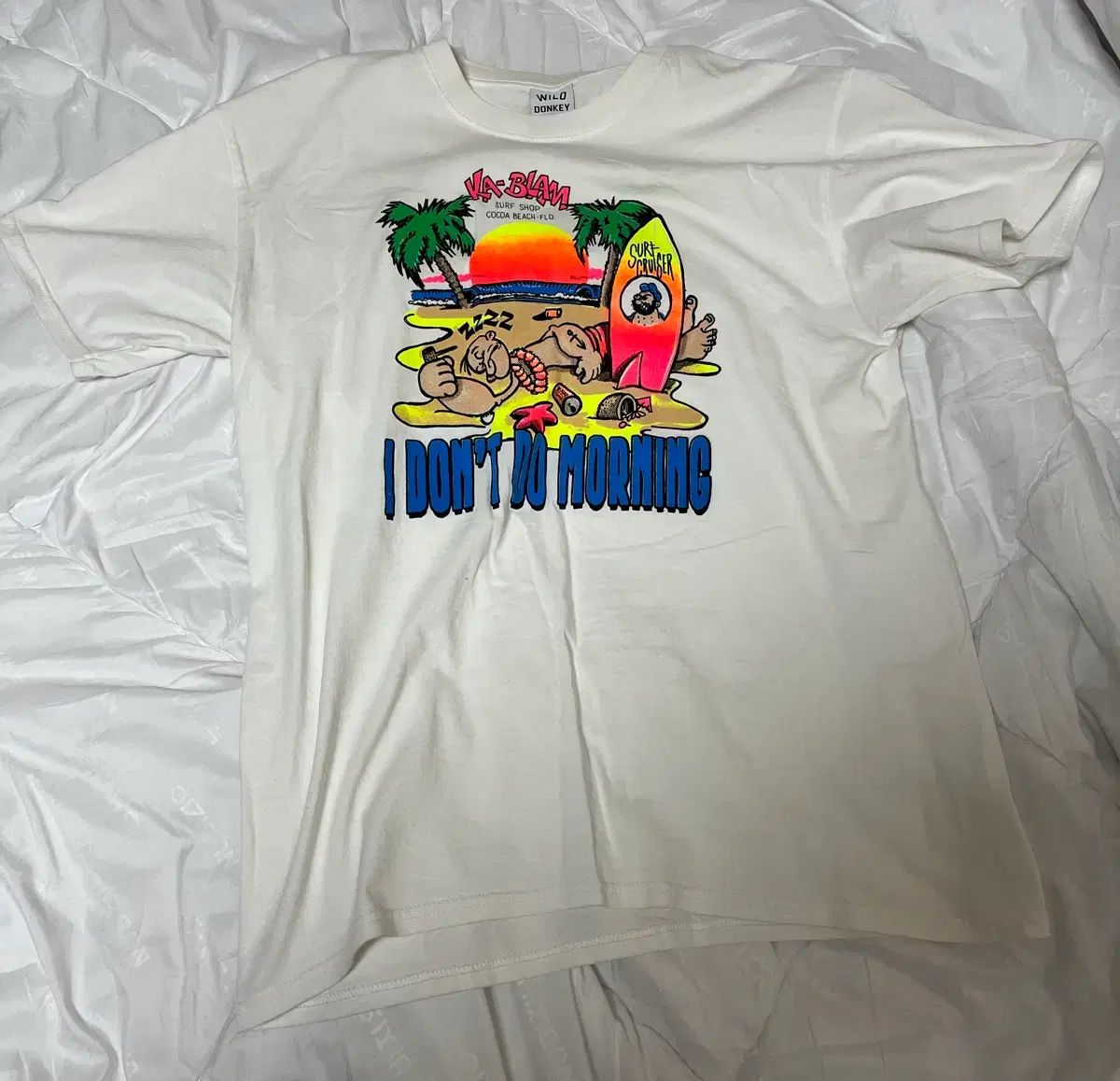 ワイルド 동키 뽀빠이 プリンティング Tシャツ M