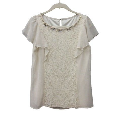 アプワイザーリッシェ Apuweiser-riche ブラウス レース ビジュー