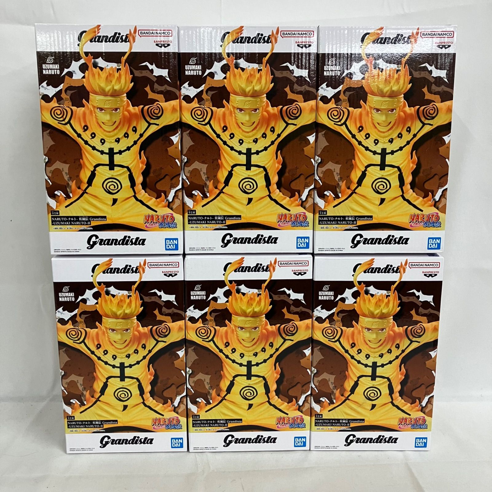 未開封 ナルト疾風伝 Grandista うずまきナルトⅡ フィギュア 6個