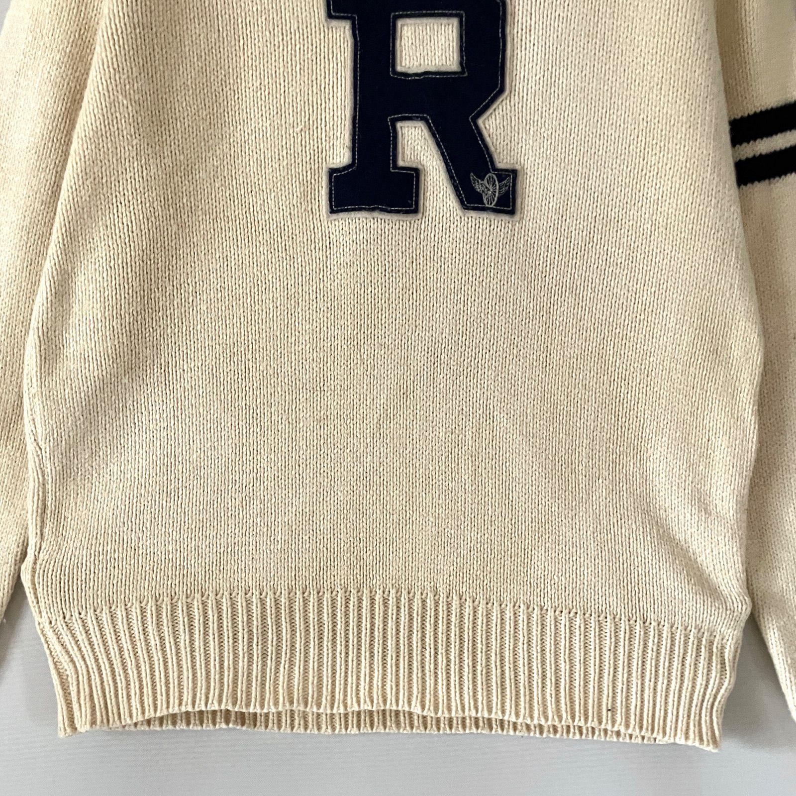 ラルフローレン ラグビー☆ショールカラー レターセーター☆コットン