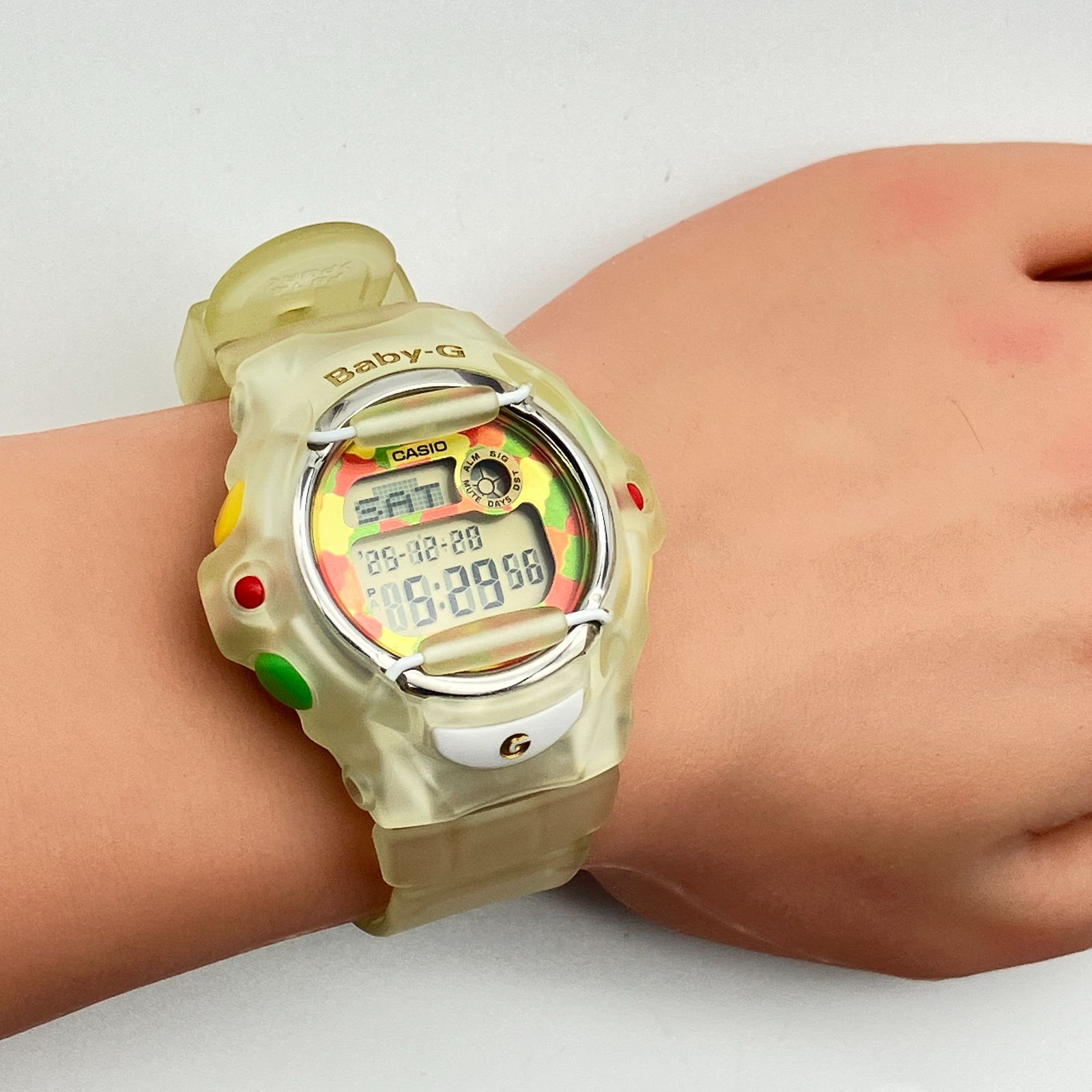 中古】カシオ CASIO Baby-G BG-169HRB ハリボー コラボ 限定