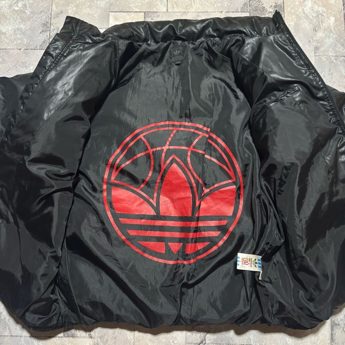 00s adidas アディダス ナイロンジャケット 中綿 ジップアップ