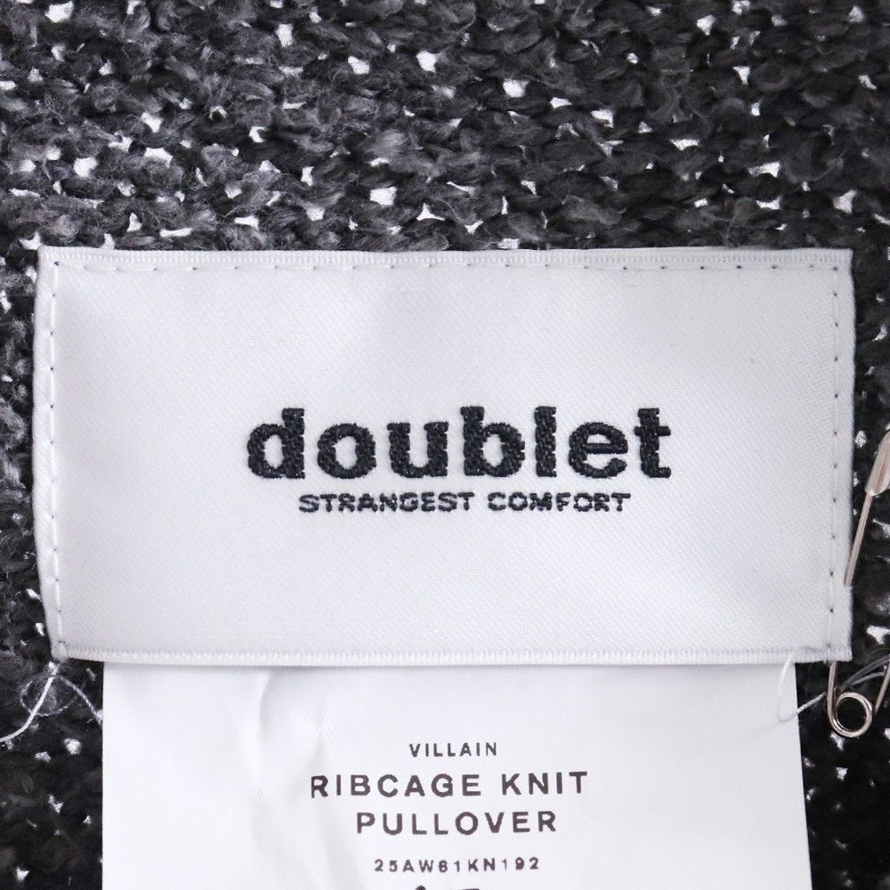DOUBLET RIBCAGE KNIT PULLOVER Mサイズ グレー 25AW61KN192 - メルカリ