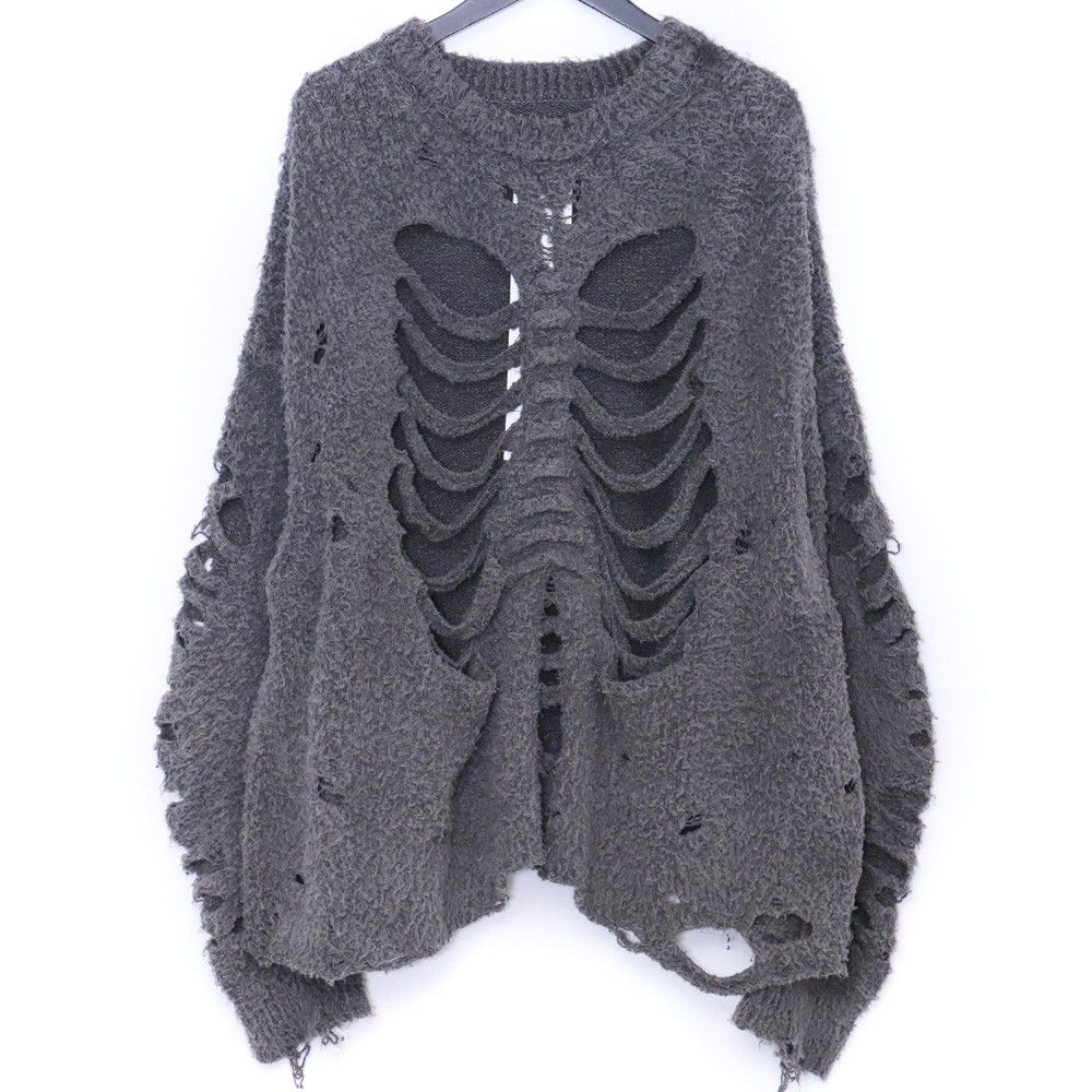 DOUBLET RIBCAGE KNIT PULLOVER Mサイズ グレー 25AW61KN192 - メルカリ