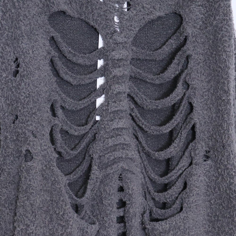 DOUBLET RIBCAGE KNIT PULLOVER Mサイズ グレー 25AW61KN192 - メルカリ