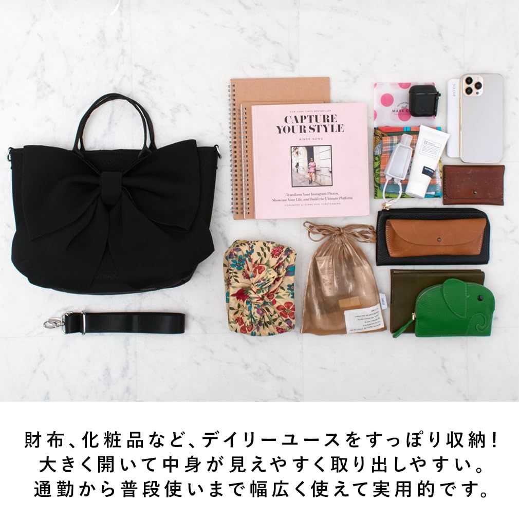 wayリボントートバッグ レディース