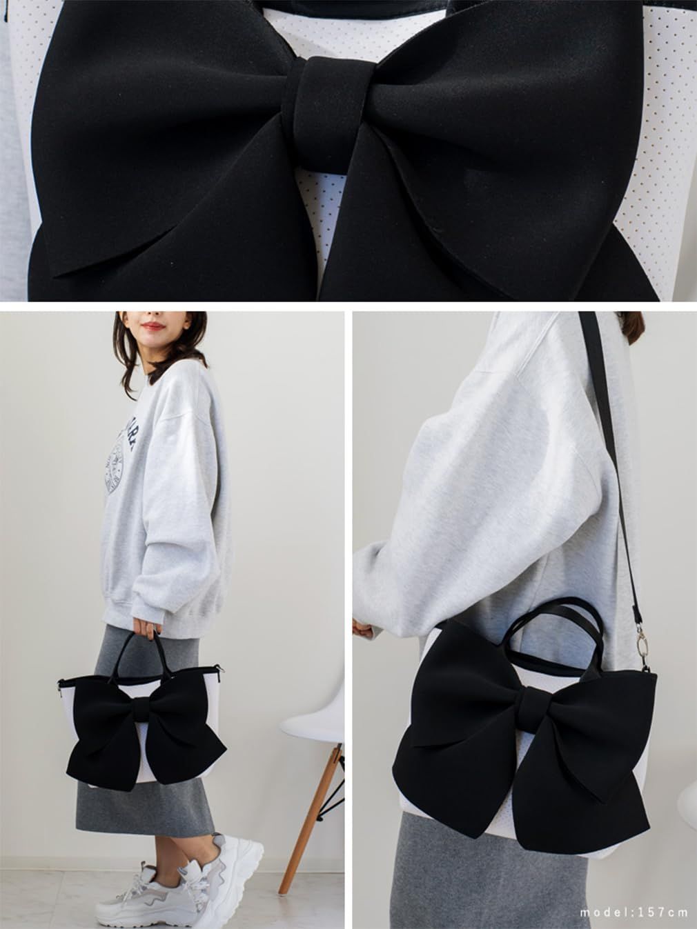  ヴィータフェリーチェ ネオプレーン2 wayリボントートバッグ レディース ubb-sp-0340 ホワイト その他 靴