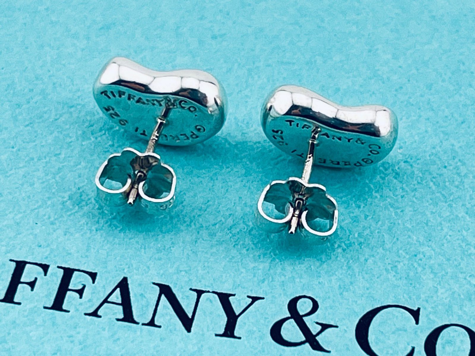 a183 Tiffany&Co. ティファニー ビーン ピアス シルバー 925 ビーンズ
