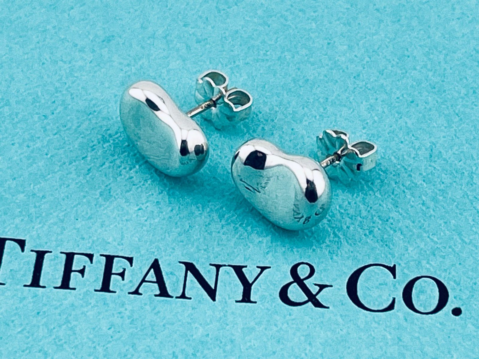 a183 Tiffany&Co. ティファニー ビーン ピアス シルバー 925 ビーンズ