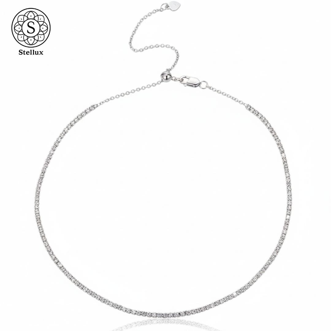 いま一番綺麗に見える一本】モアサナイト テニスチェーン ネックレス