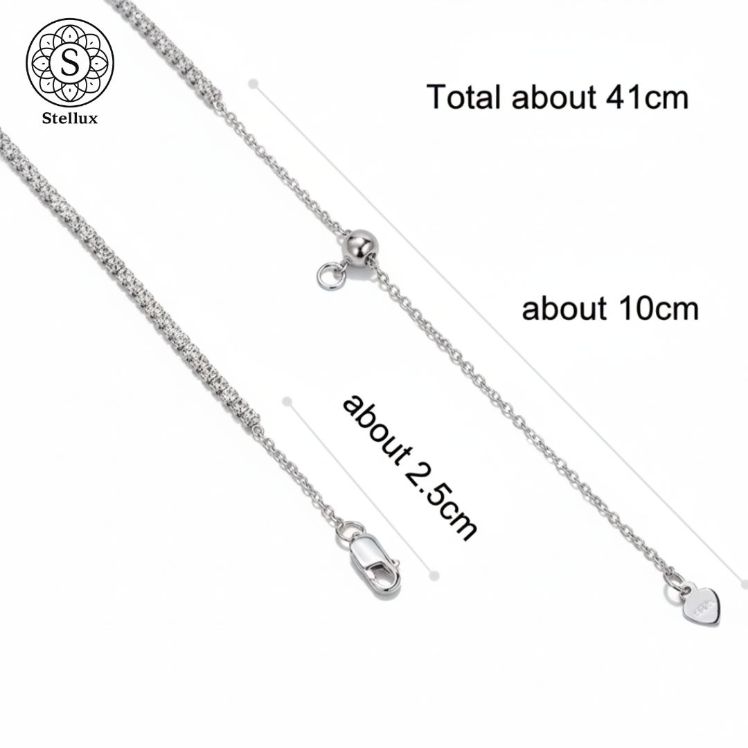 いま一番綺麗に見える一本】モアサナイト テニスチェーン ネックレス