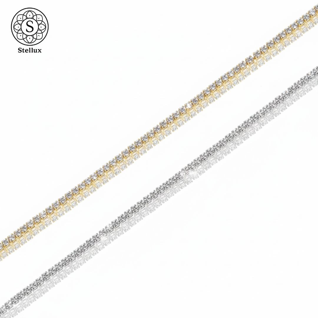 いま一番綺麗に見える一本】モアサナイト テニスチェーン ネックレス