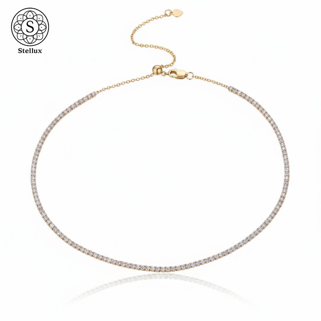 いま一番綺麗に見える一本】モアサナイト テニスチェーン ネックレス