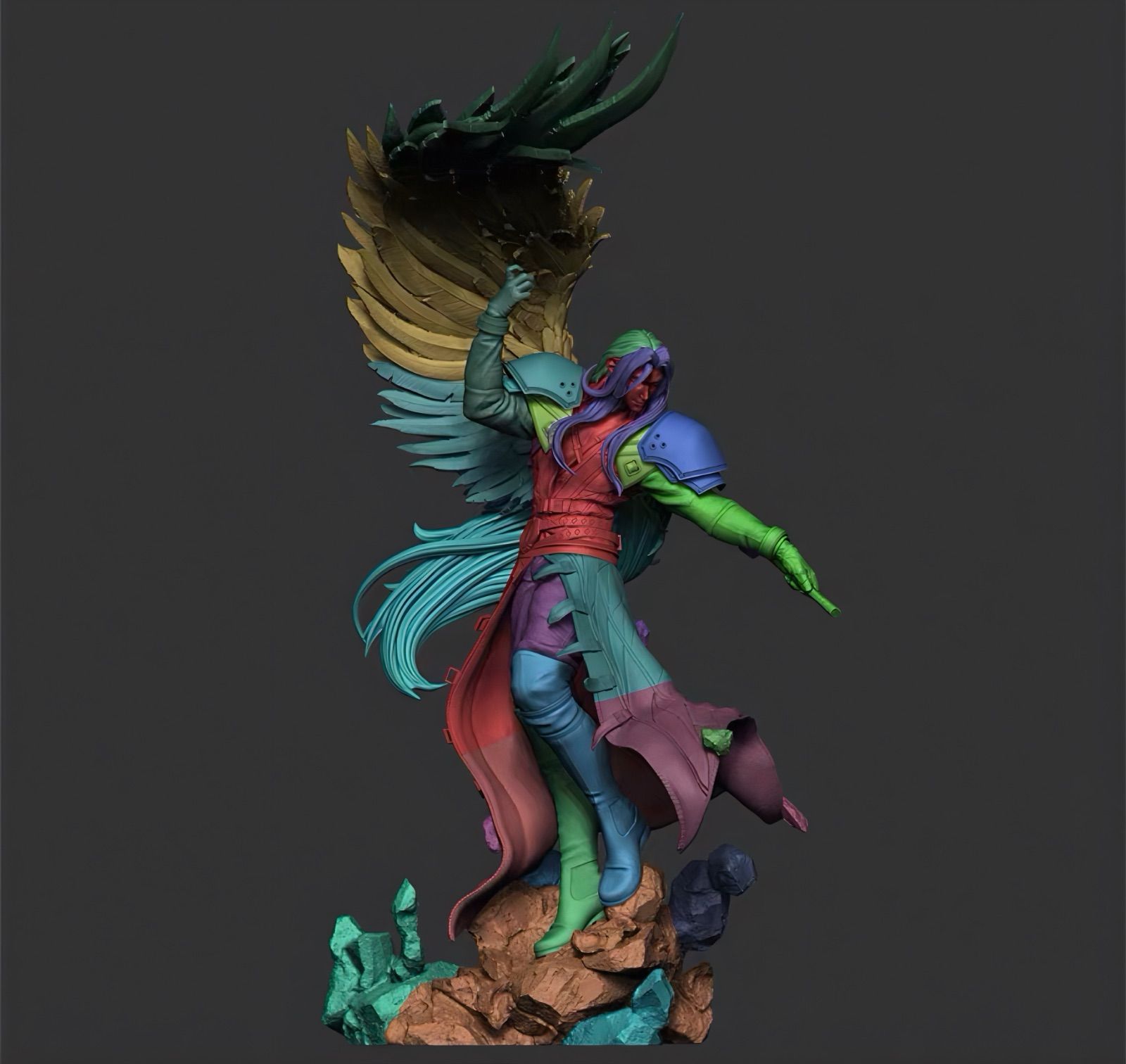 1/10 ガレージキット フィギュア 未塗装 FF セフィロス リアルモデル