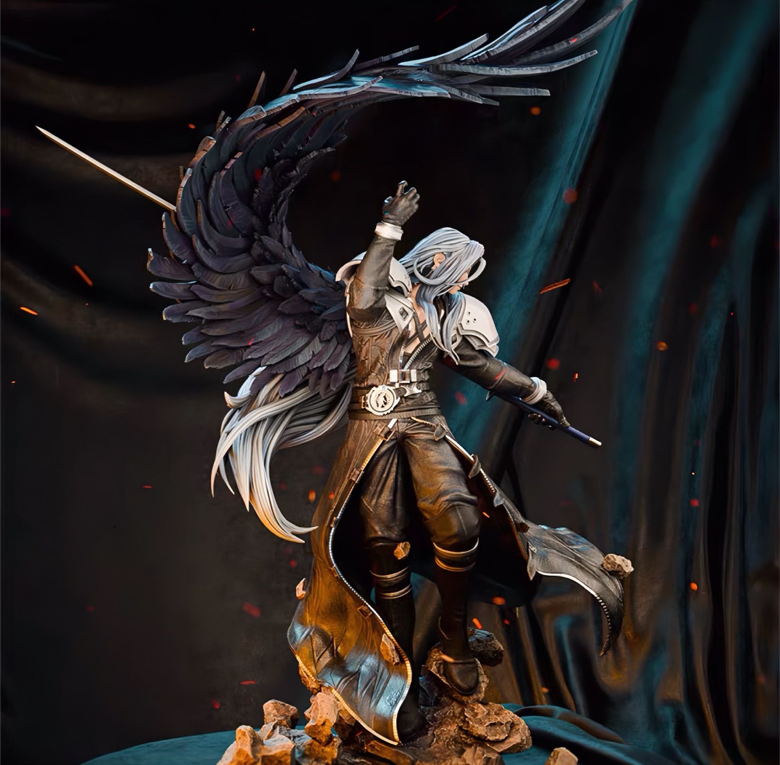 ヤ・シュトラ 1/7 未塗装 フィギュア ガレージキット ファイナルファンタジー ファイナルファンタジーXIV」より、賢人「ヤ・シュトラ」がアクション