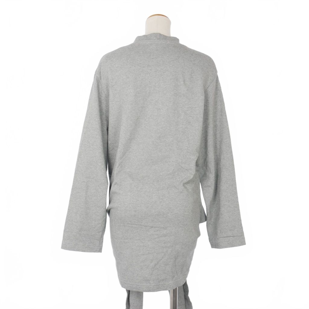 バレンシアガ 変形 カットソー チュニック Tシャツ 長袖 S グレー 457622