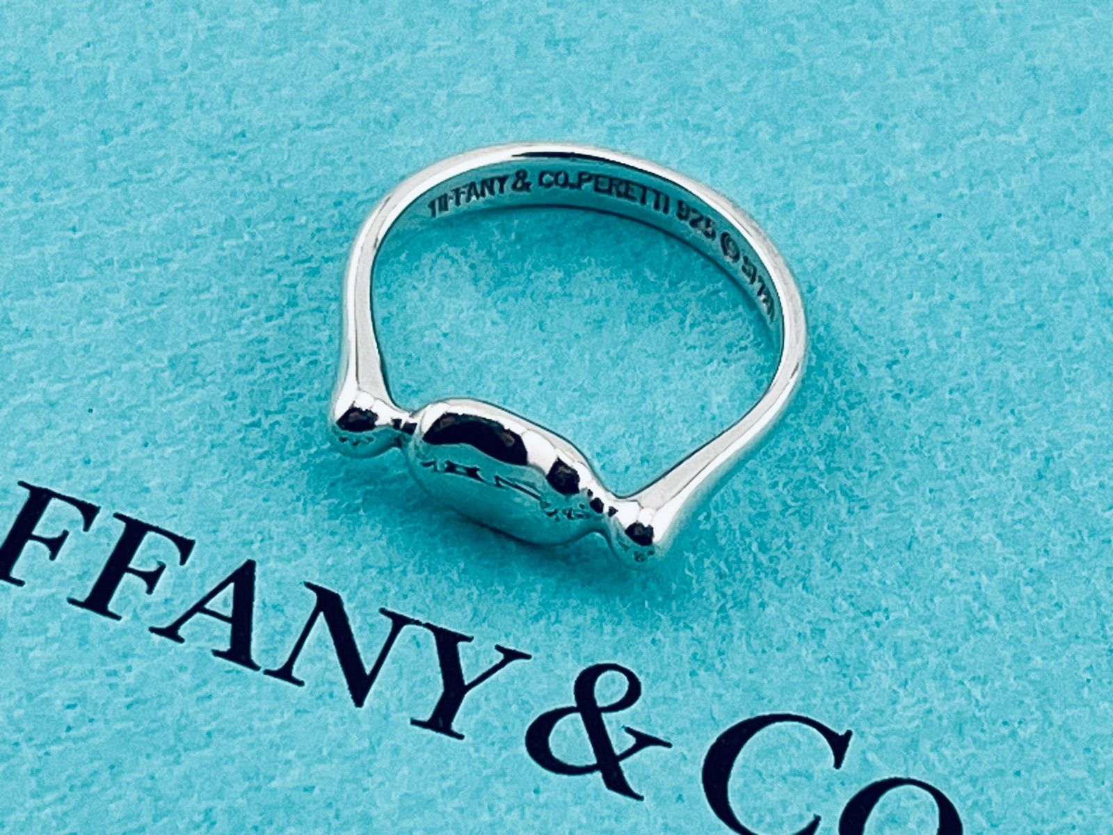 TIFFANY&Co.【美品】ビーンリング　約13号 シルバー　925 豆 美品 Tiffany&Co. ティファニー ビーン シルバー リング 指輪13号