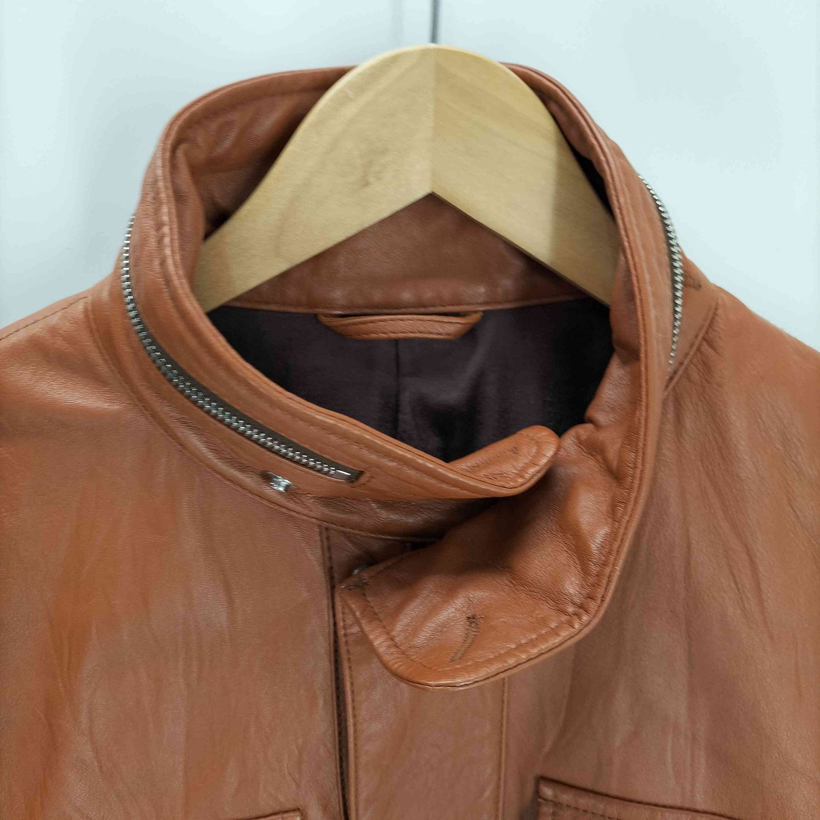 ソフネット SOPHNET. 12AW WASHED LEATHER FIELD BLOUSON ウォッシュド