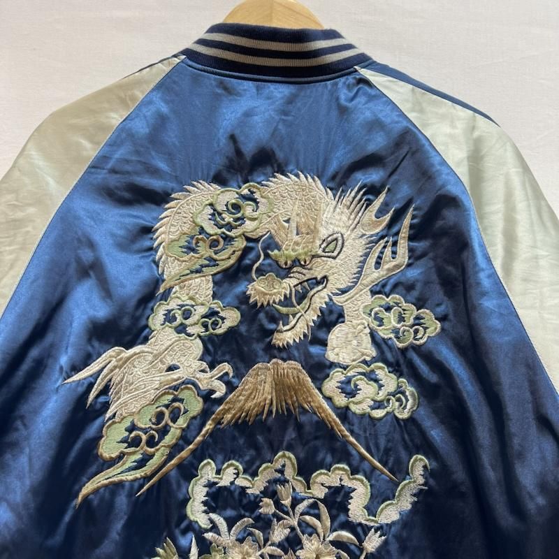 ホシヒメ 龍 富士山 和柄 刺繍 スカジャン 卸売 メンズ LL ISItems