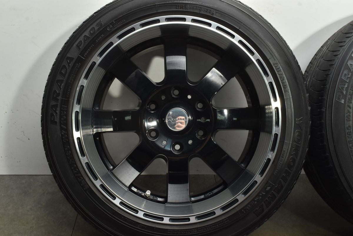  カスタム用に レベルソン DR 8 18 in J 38 PCD 139 7 ヨコハマ パラダ PA 03 225 50 R 200系 ハイエース レジアスエース NV 350 18インチ タイヤ ホイールセット