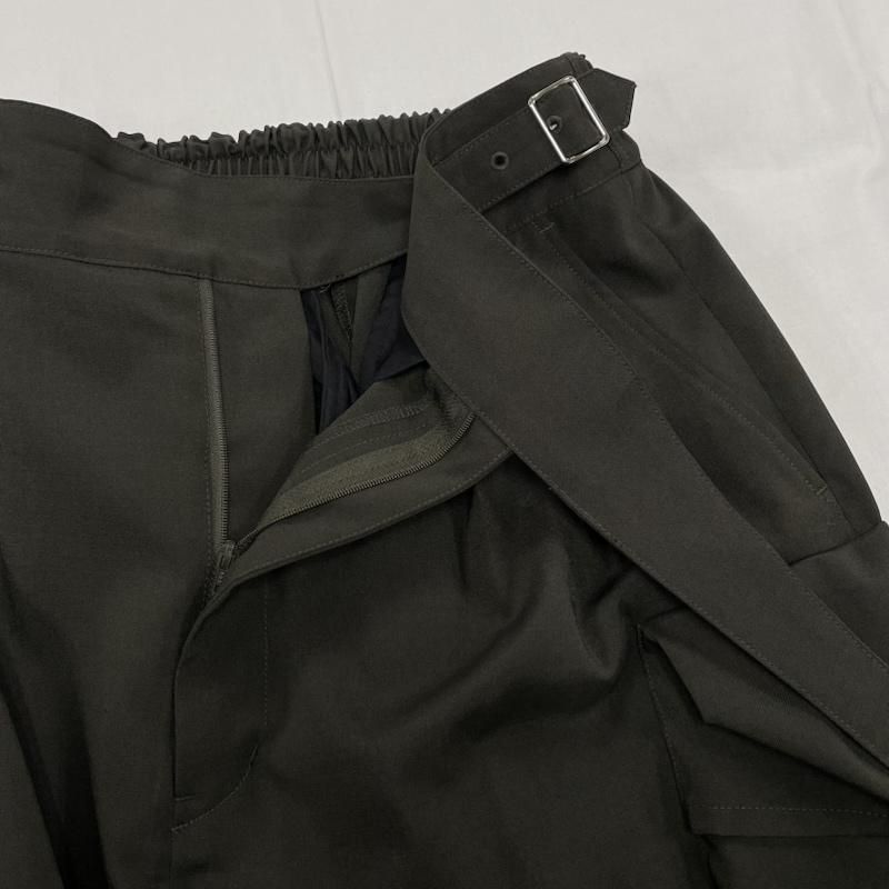 メゾンスペシャル ロング ベルト グルカ ツイル カーゴパンツ ユニ