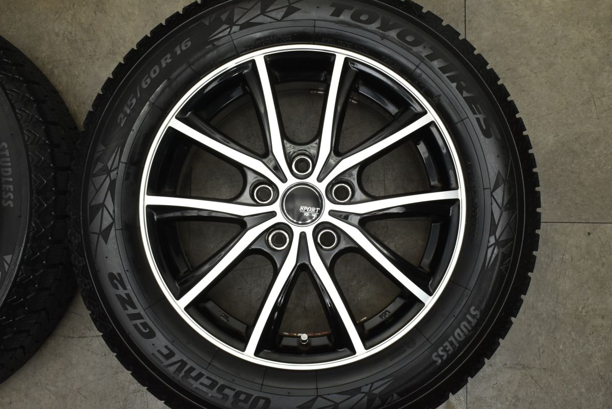 バリ溝】SPORT KRONE 16in 6.5J +48 PCD114.3 トーヨー オブザーブ