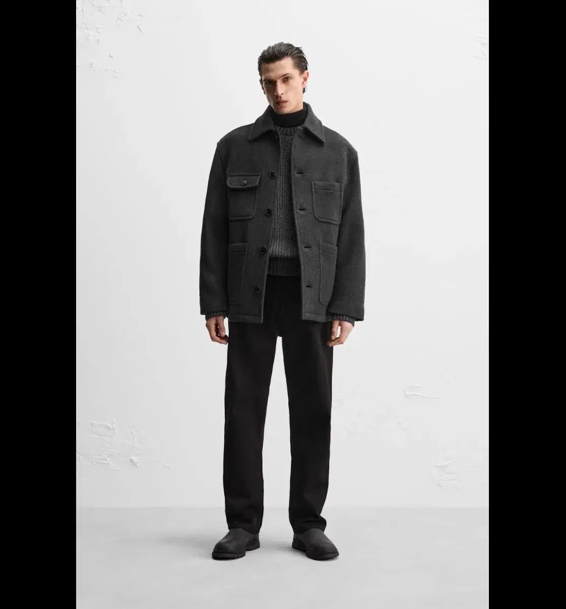 美品✨ZARA MANTECO 完売品 ウールブレンド ショートコート XS ZARA MANTECO オーバーサイズ ウール ブレンド ショートコート S