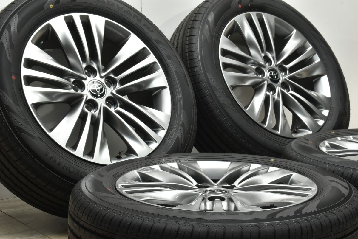 製 新車外し品 トヨタ 40 アルファード Z 18 in 7 J PCD 120 ヨコハマ アドヴァン V 03 225 60 R ヴェルファイア