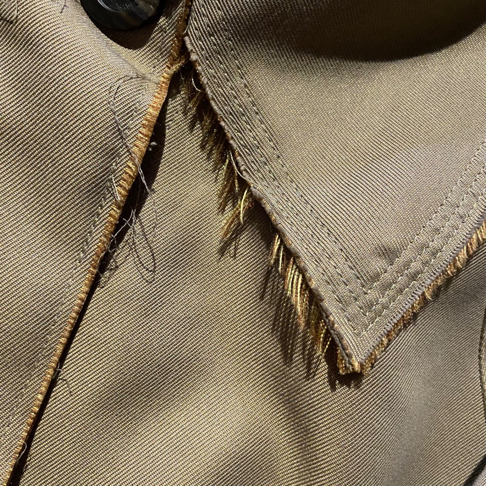 TODAYFUL Satin Twill Coat カーキ カットオフデザイン トゥデイフル