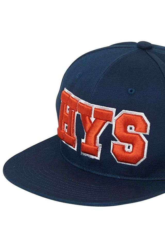 GLAMOUR ヒステリックグラマー HYS GUITAR GIRL刺繍 キャップ NAVY メンズ レディース