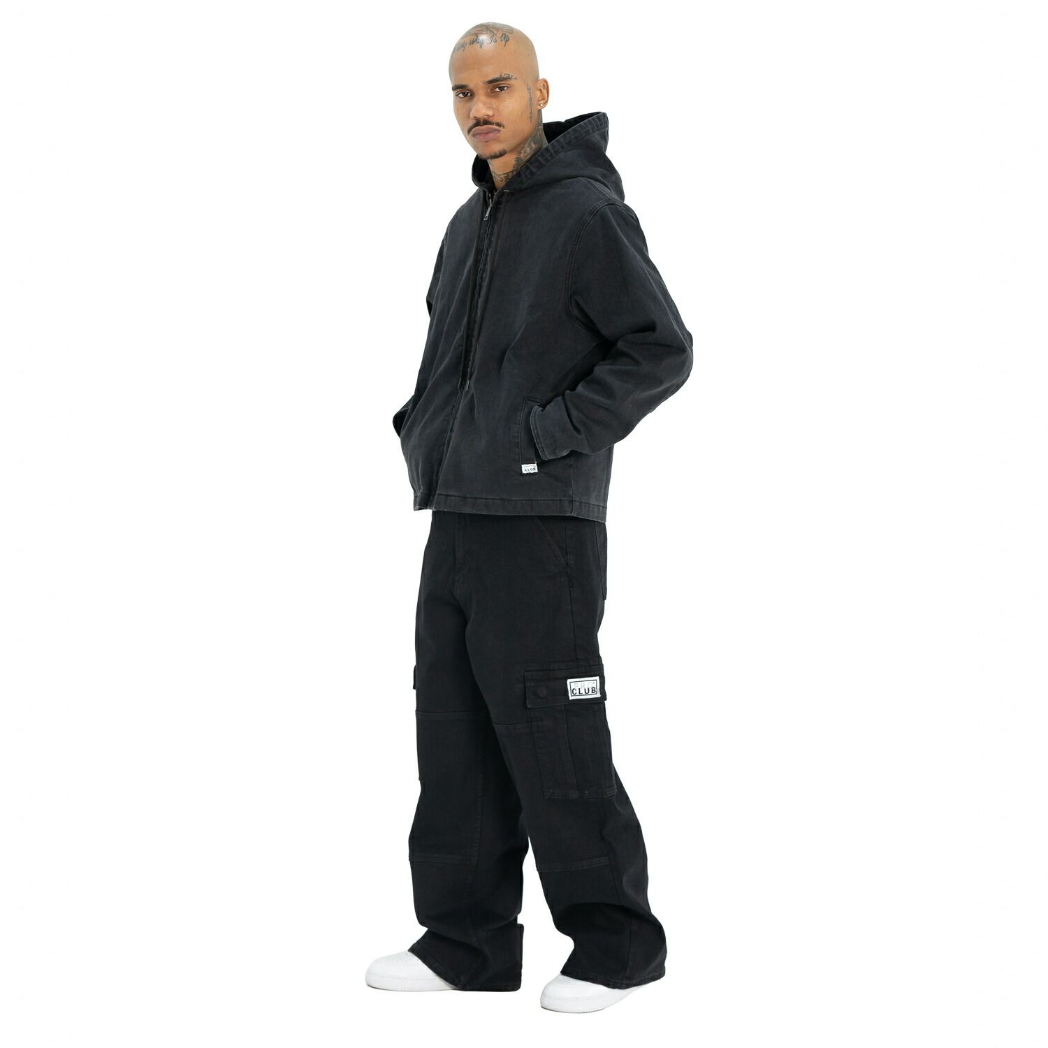 PRO CLUB HEAVY WEIGHT DENIM ZIP ジャケット デニム ジップ ブラック