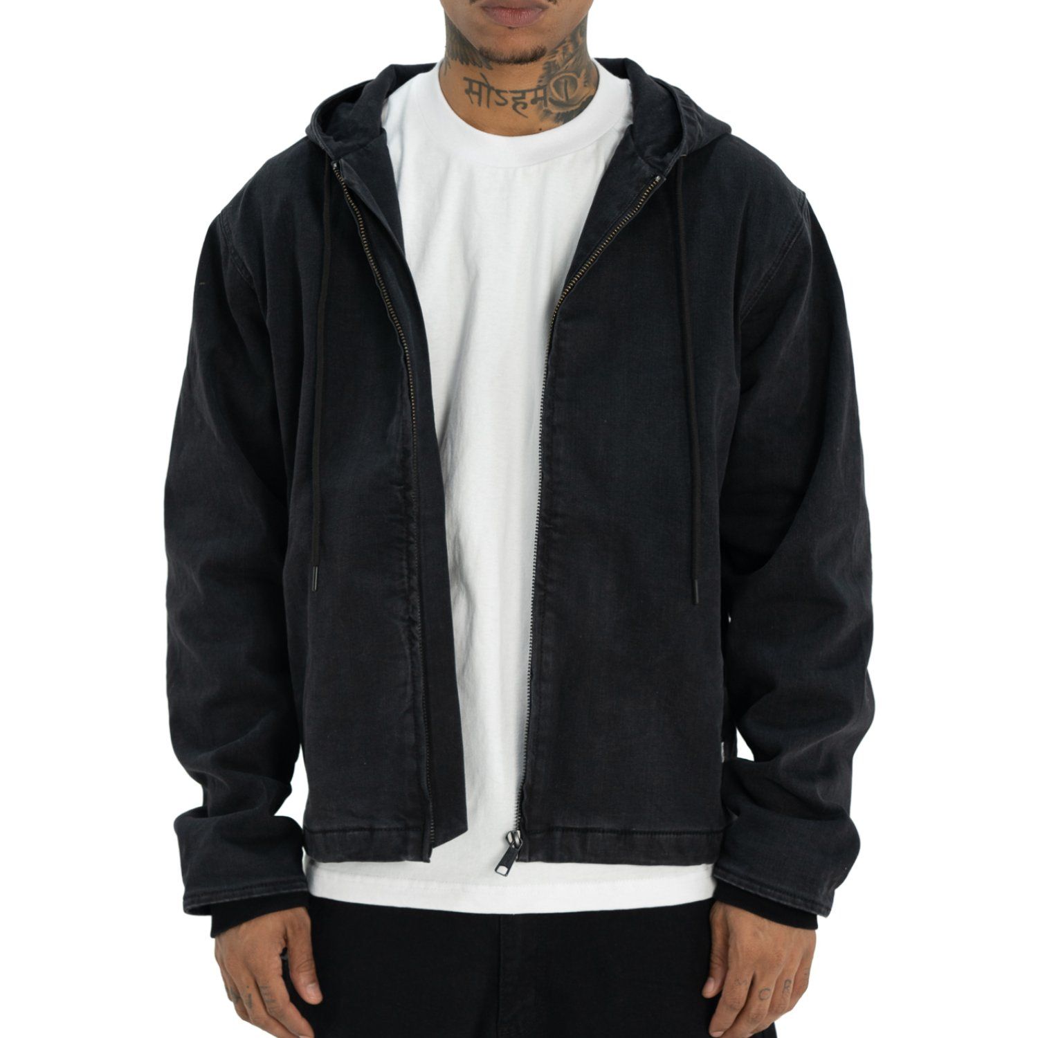 PRO CLUB HEAVY WEIGHT DENIM ZIP ジャケット デニム ジップ ブラック 