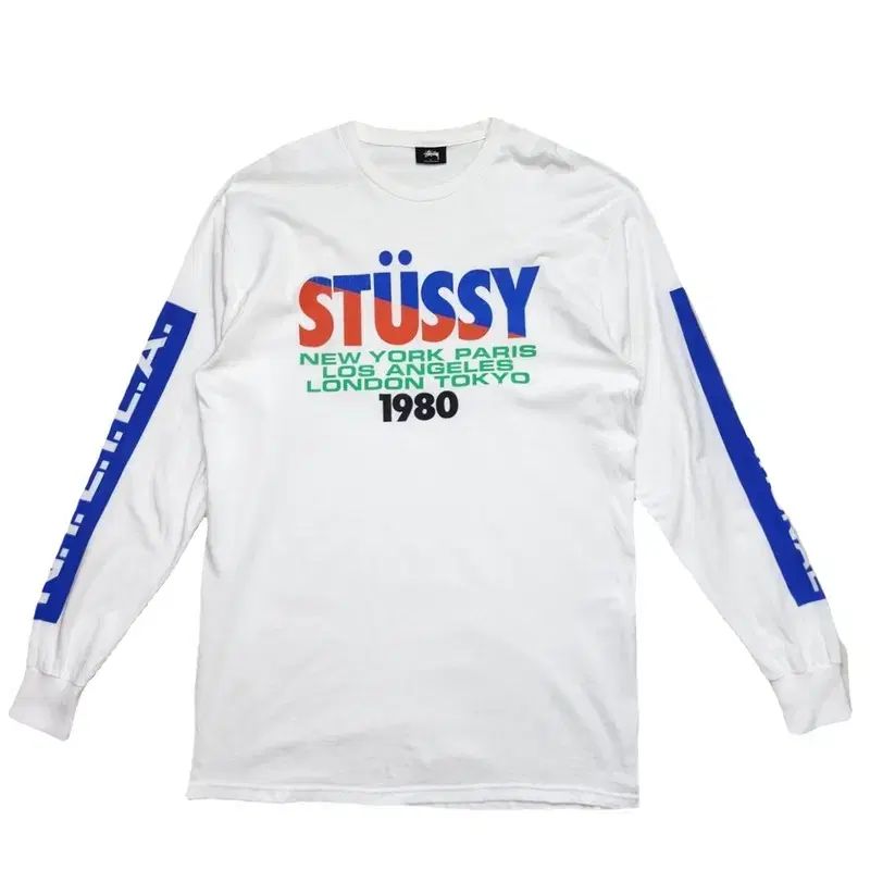 STUSSY ワールドツアー ロングスリーブ L