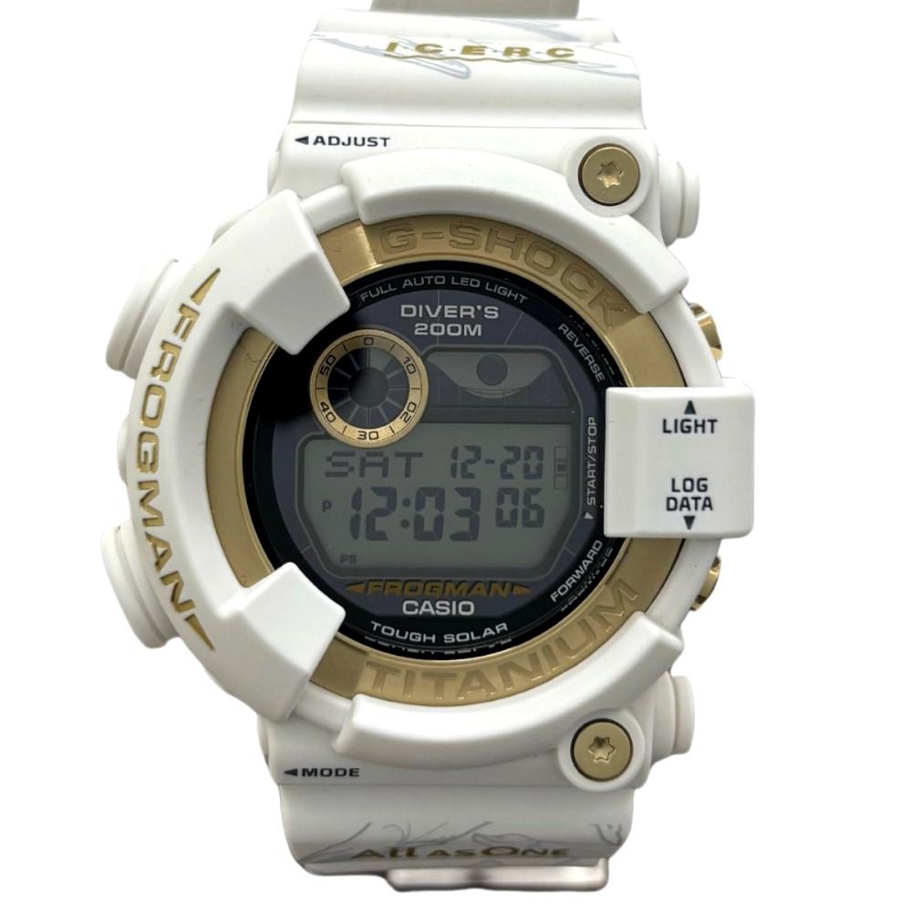 ジーショック 腕時計 FROGMAN ICERC Japan コラボレーションモデル 2025 MASTER OF G SEA ホワイト ゴールド メンズ