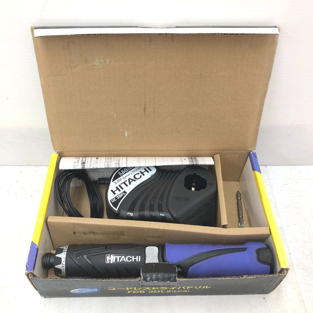  日立工機 HiKOKI ハイコーキ 3.6V 1.5Ah コードレスドライバドリル 充電器 バッテリ セット FDB3DL2 LCS 電動ドライバードリル ドリル ドライバー レンチ